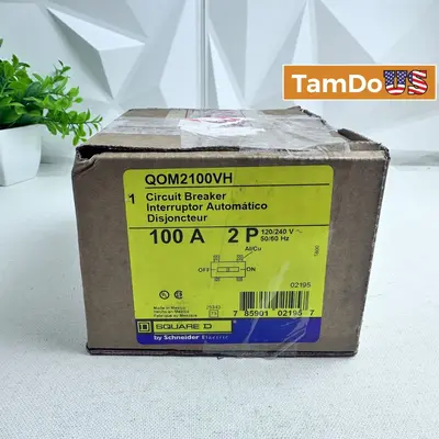 Square D QOM2100VH 100 Amp 2-Pole Circuit Breaker 120/240V at Electrical Equipment & Supplies in new condition