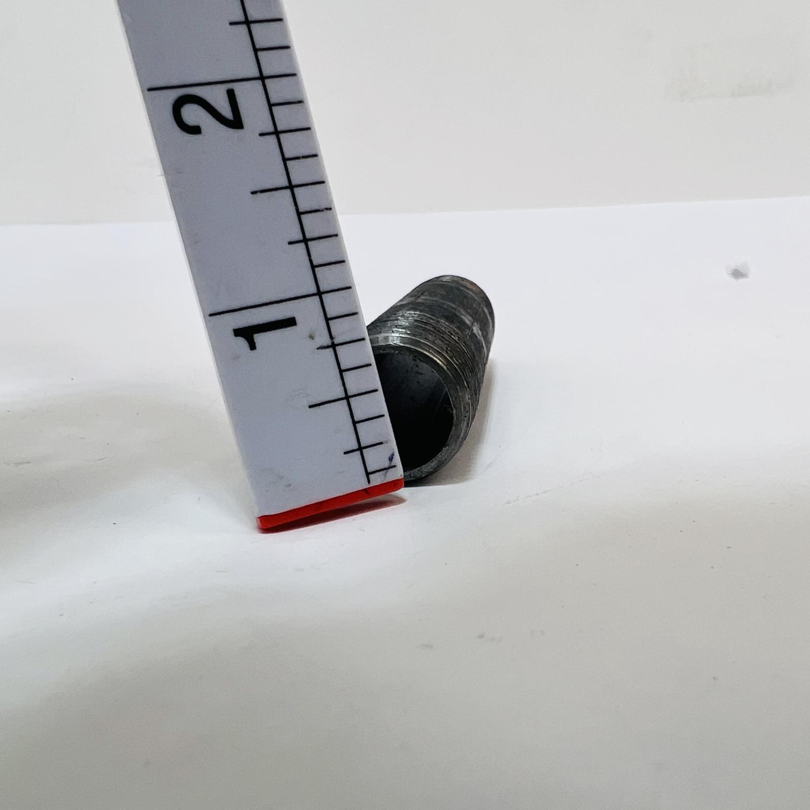 Lot of 2 Steel Pipe Nipple Double Male Thread ~3" Length - Photo 3