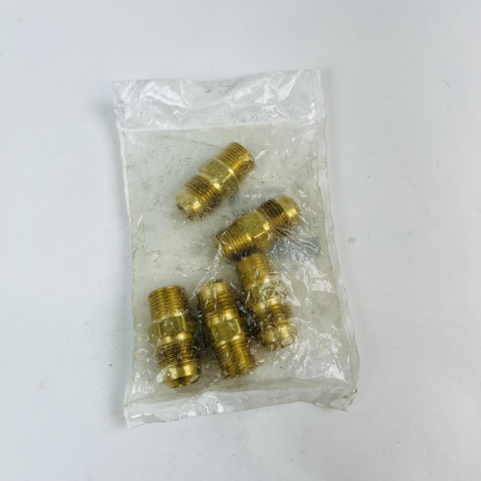 Brass SAE 45 Flare Male Connector 1/2 x 3/8 - Photo 2