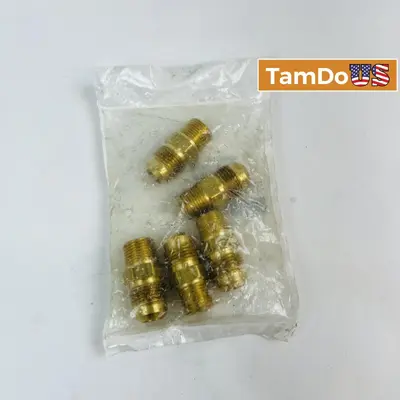 Brass SAE 45 Flare Male Connector 1/2 x 3/8 at Hydraulics, Pneumatics & Plumbing in new condition