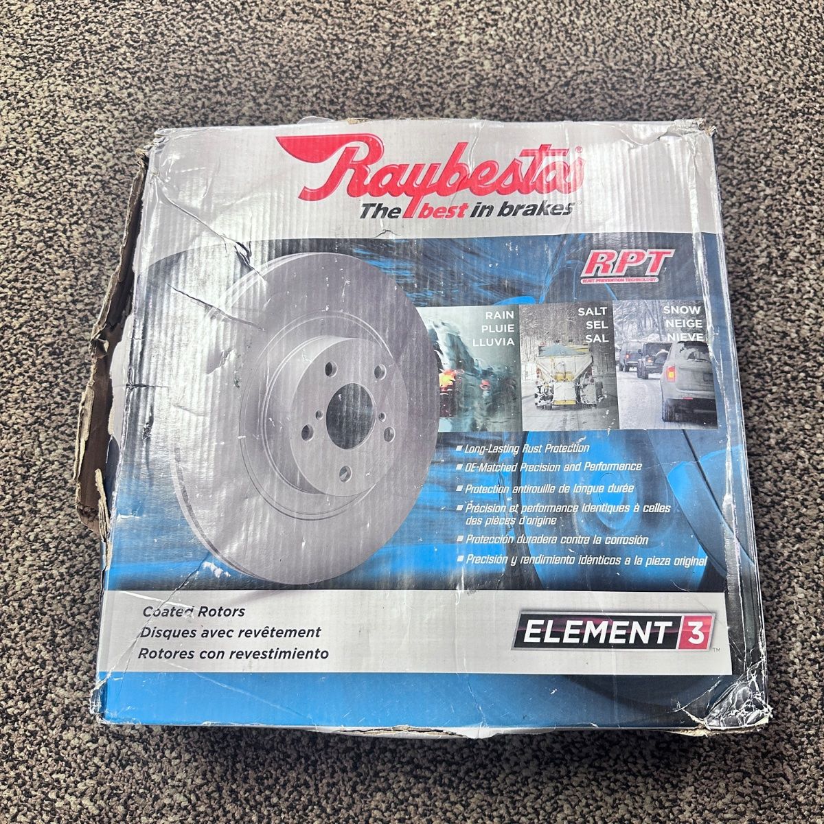 Raybestos Element3 RPT Front Brake Rotor for Ford Focus Fusion - Photo 2