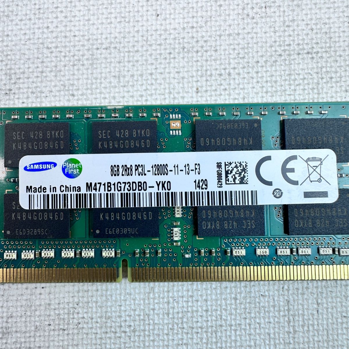 Lot of 2 Samsung 8GB DDR3L 1600MHz Laptop RAM - Photo 2