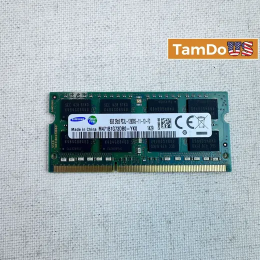 Lot of 2 Samsung 8GB DDR3L 1600MHz Laptop RAM at TamDoUS Taylorsville