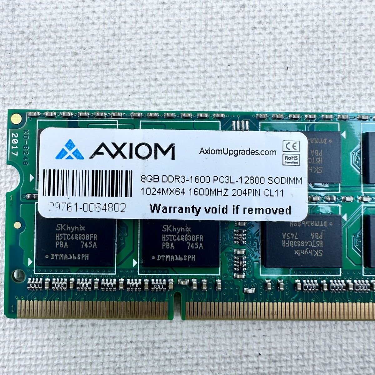 Axiom 8GB DDR3 1600MHz PC3L-12800 SODIMM Laptop Memory - Photo 3