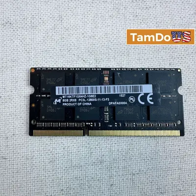 Micron 8GB DDR3L 1600MHz PC3L-12800 SODIMM Laptop Memory at Computer Components & Parts in excellent condition