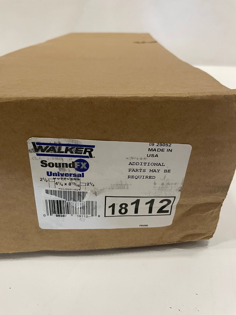 Walker SoundFX Universal Muffler 18112 – 2¼" Inlet/Outlet - Photo 2