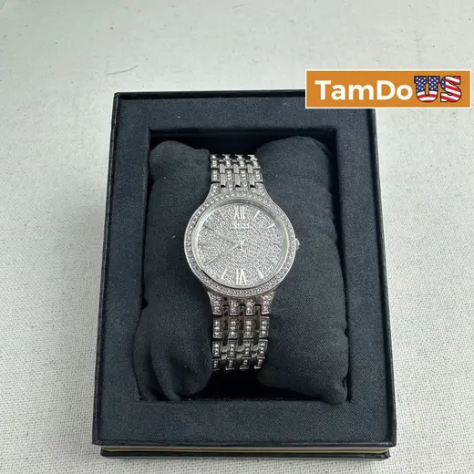 Bulova $525 Phantom Women's 32mm Crystal White Dial Watch 96L243 at TamDoUS Taylorsville
