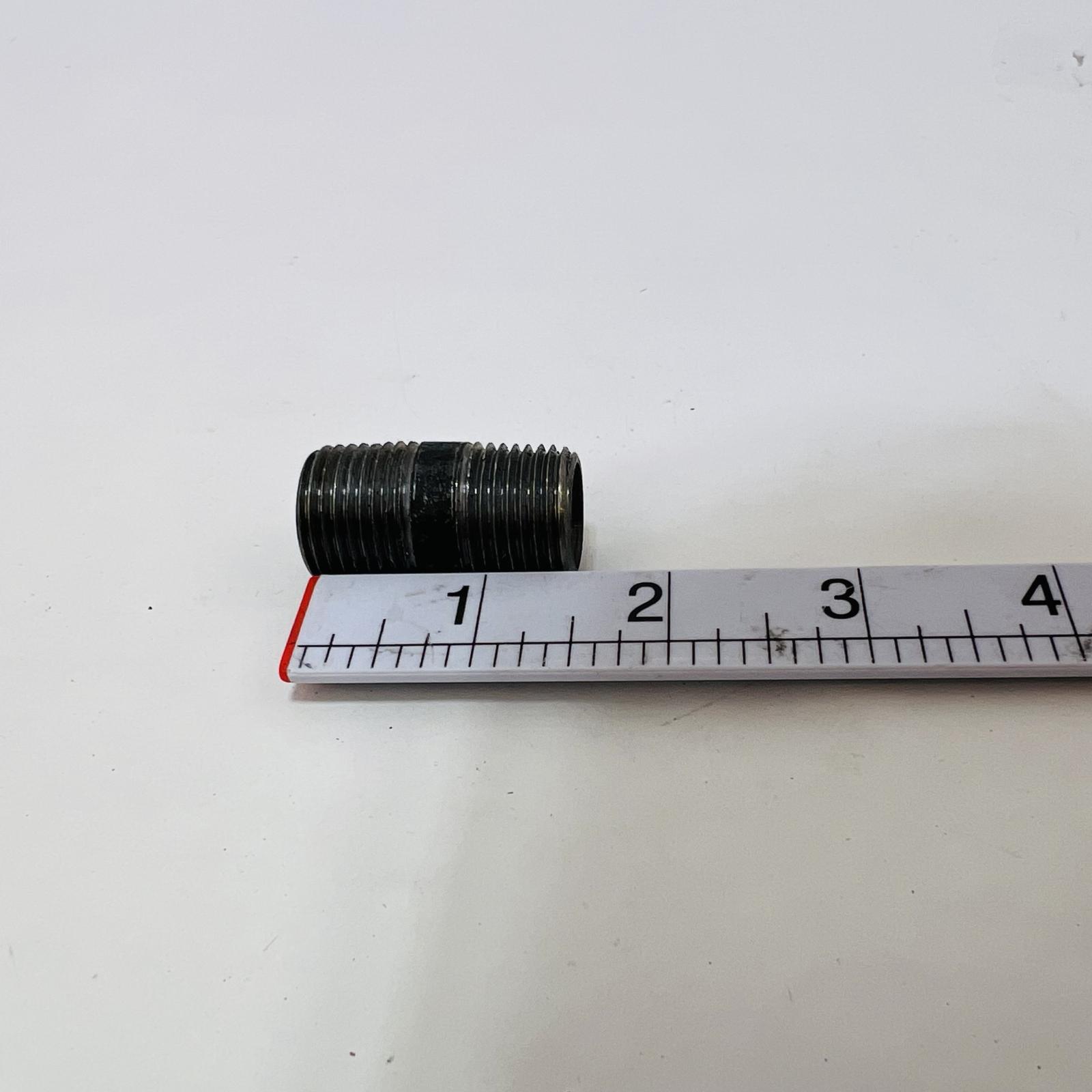 Lot of 5 Black Pipe Nipple 1/2" x 1-1/2" NPT Threaded Steel Plumbing Fitting - Photo 3