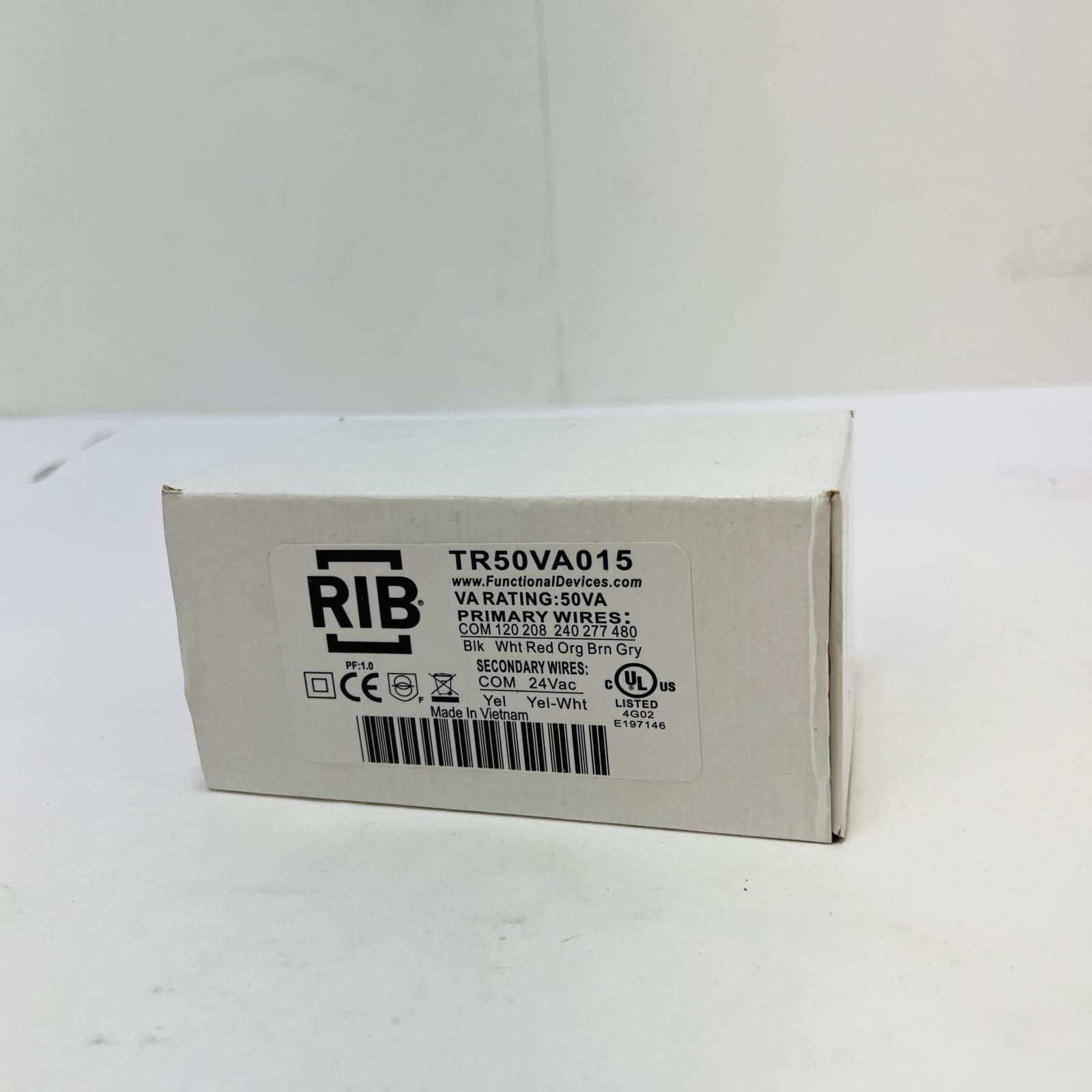 RIB TR50VA015 50VA Control Transformer 120/208/240/277/480V to 24VAC - Photo 2