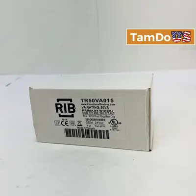RIB TR50VA015 50VA Control Transformer 120/208/240/277/480V to 24VAC at Electrical Equipment & Supplies in new condition
