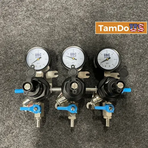 UBC 3-Way CO2 Secondary Regulator 0–60 PSI Draft Beer Beverage Dispensing at TamDoUS Taylorsville