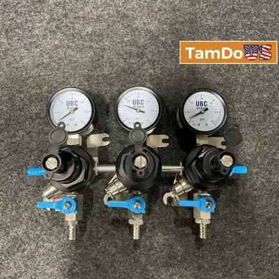 UBC 3-Way CO2 Secondary Regulator 0–60 PSI Draft Beer Beverage Dispensing at Tools & Workshop Equipment in new_open_box condition