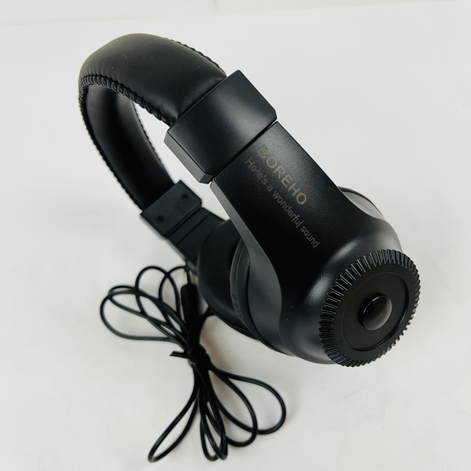 BOREHO Wired Over-Ear Headphone Black | Stereo Sound | 3.5mm Jack - Photo 2