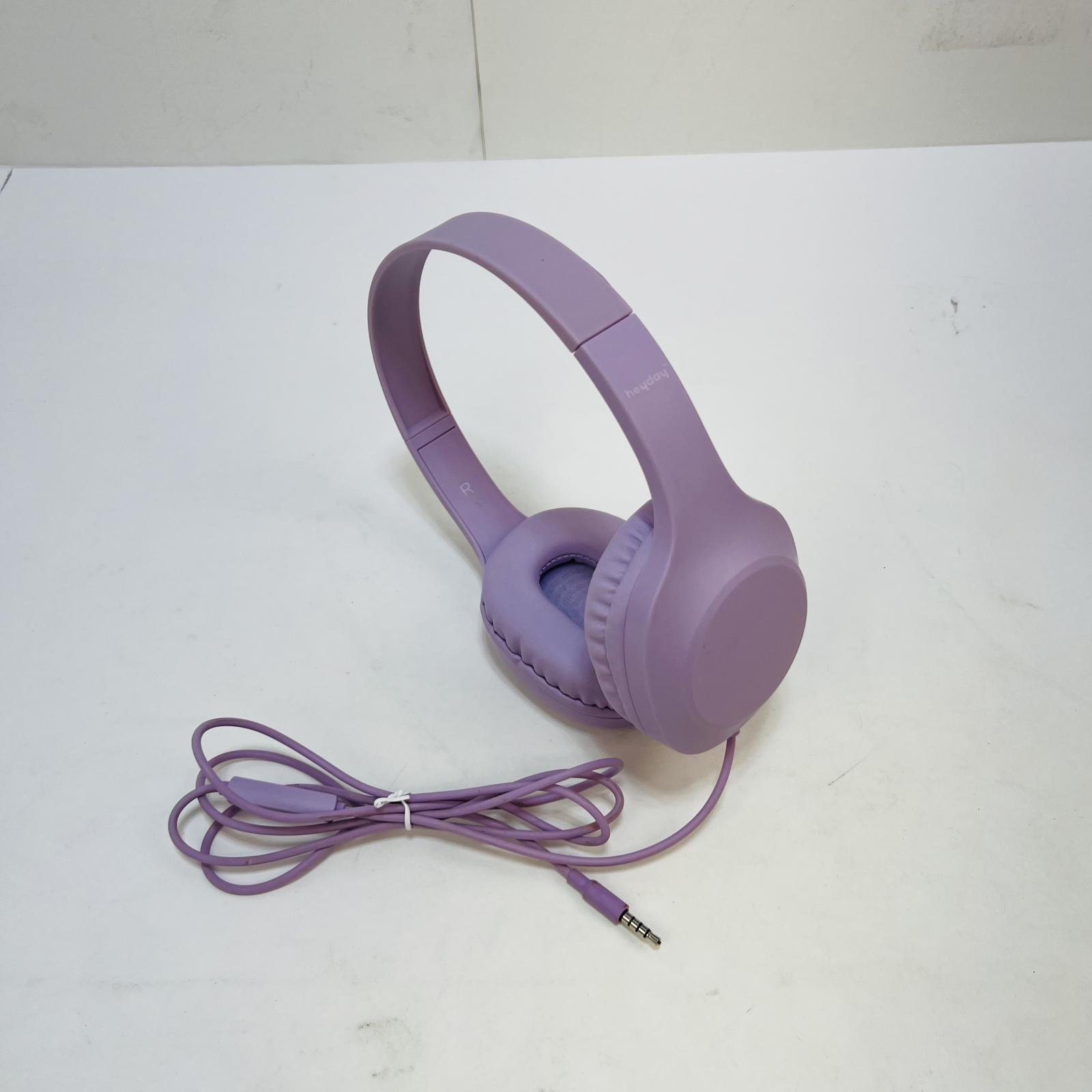 heyday Purple Wired On-Ear Headphones 3.5mm Audio Jack - Photo 2