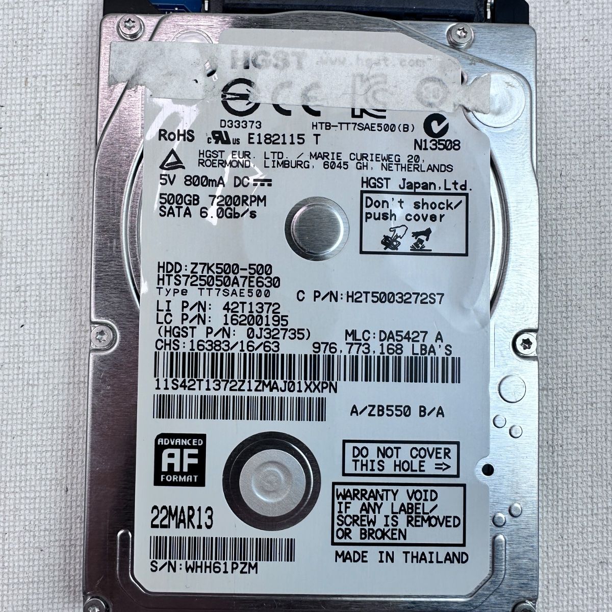 HGST 500GB 2.5" SATA III 7200RPM Laptop Hard Drive - Photo 6