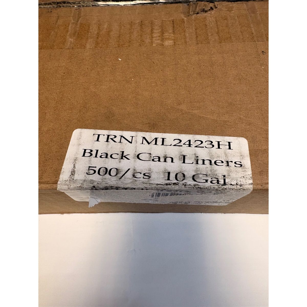 Black Trash Can Liners 10 Gallon 500 Bags Bulk - Photo 3