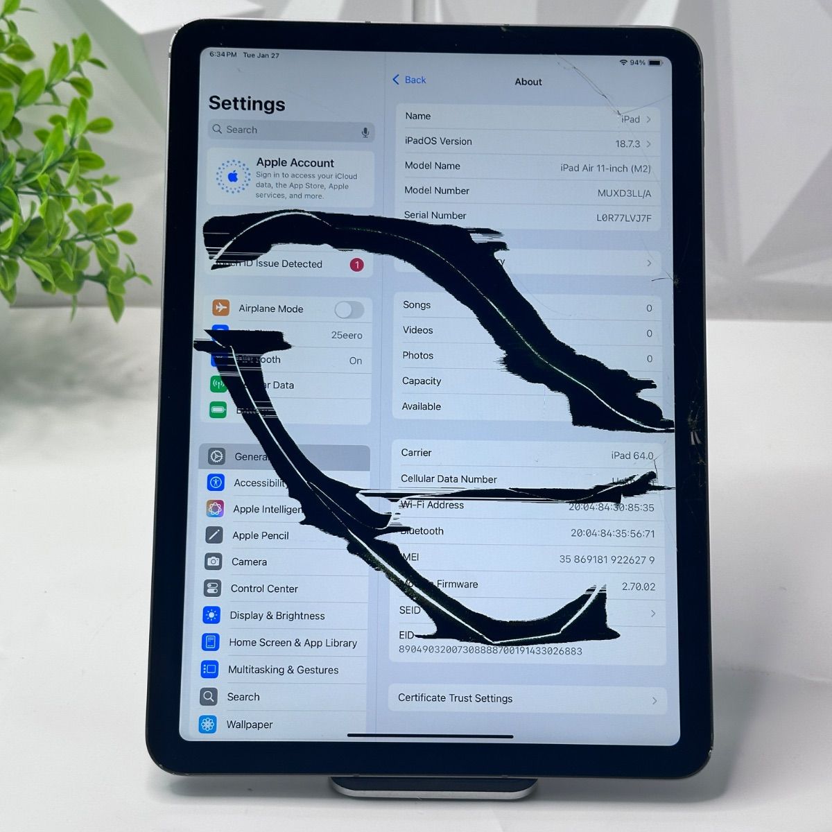 iPad Air 11 inch (M2) Wi-Fi + Cellular, 128GB, Space Gray - Photo 7