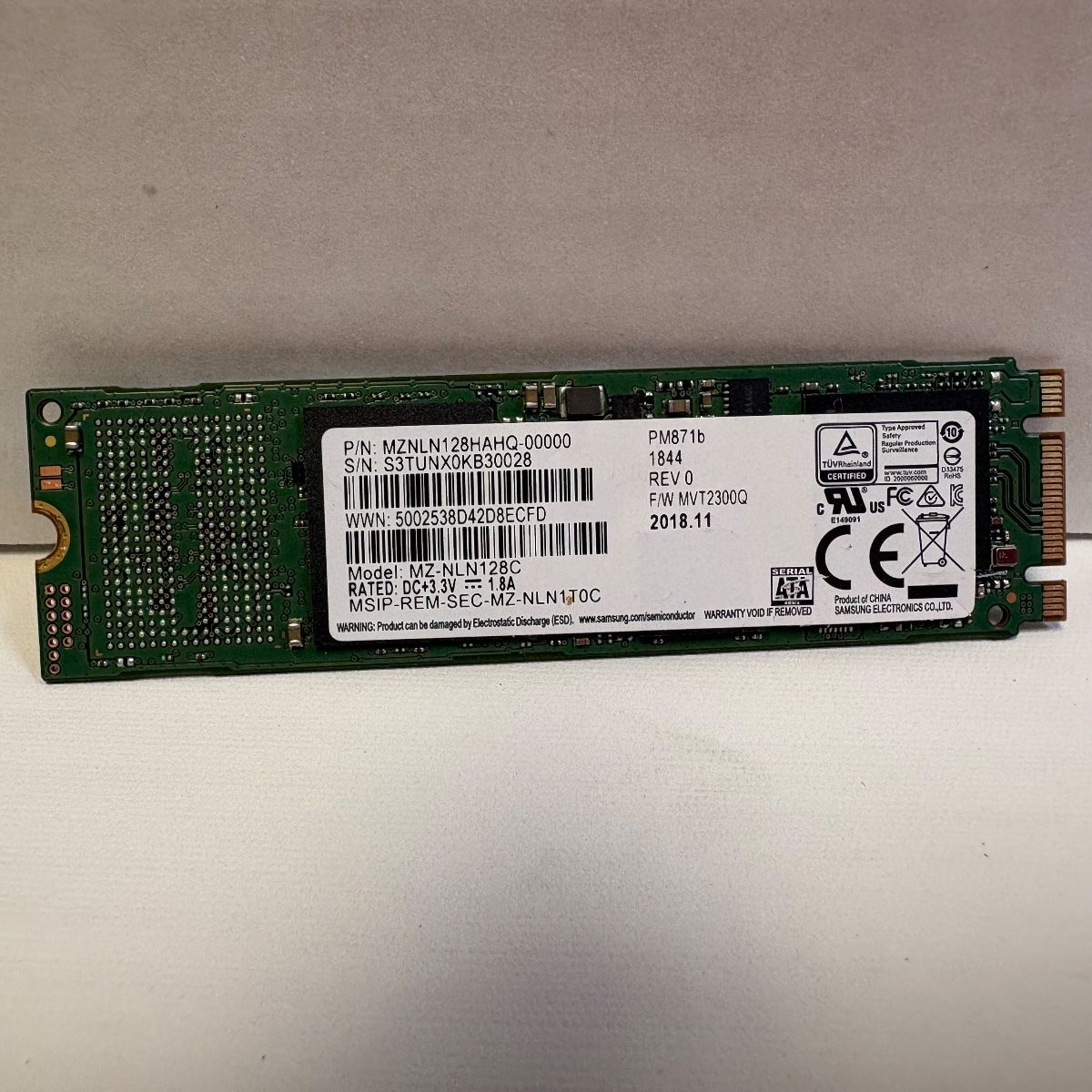Samsung PM871b 128GB M.2 SATA SSD Internal Solid State Drive - Photo 2