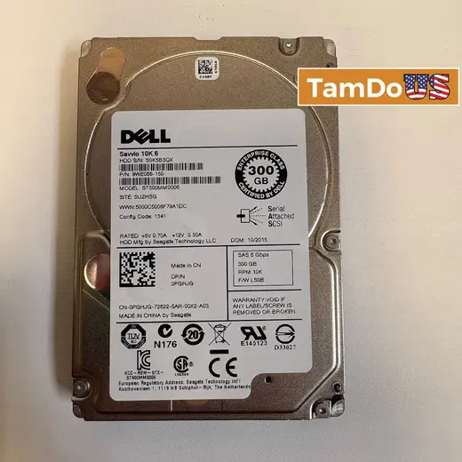 Dell Savvio 10K.6 300GB 2.5" SAS 10K RPM Server Hard Drive at TamDoUS Taylorsville