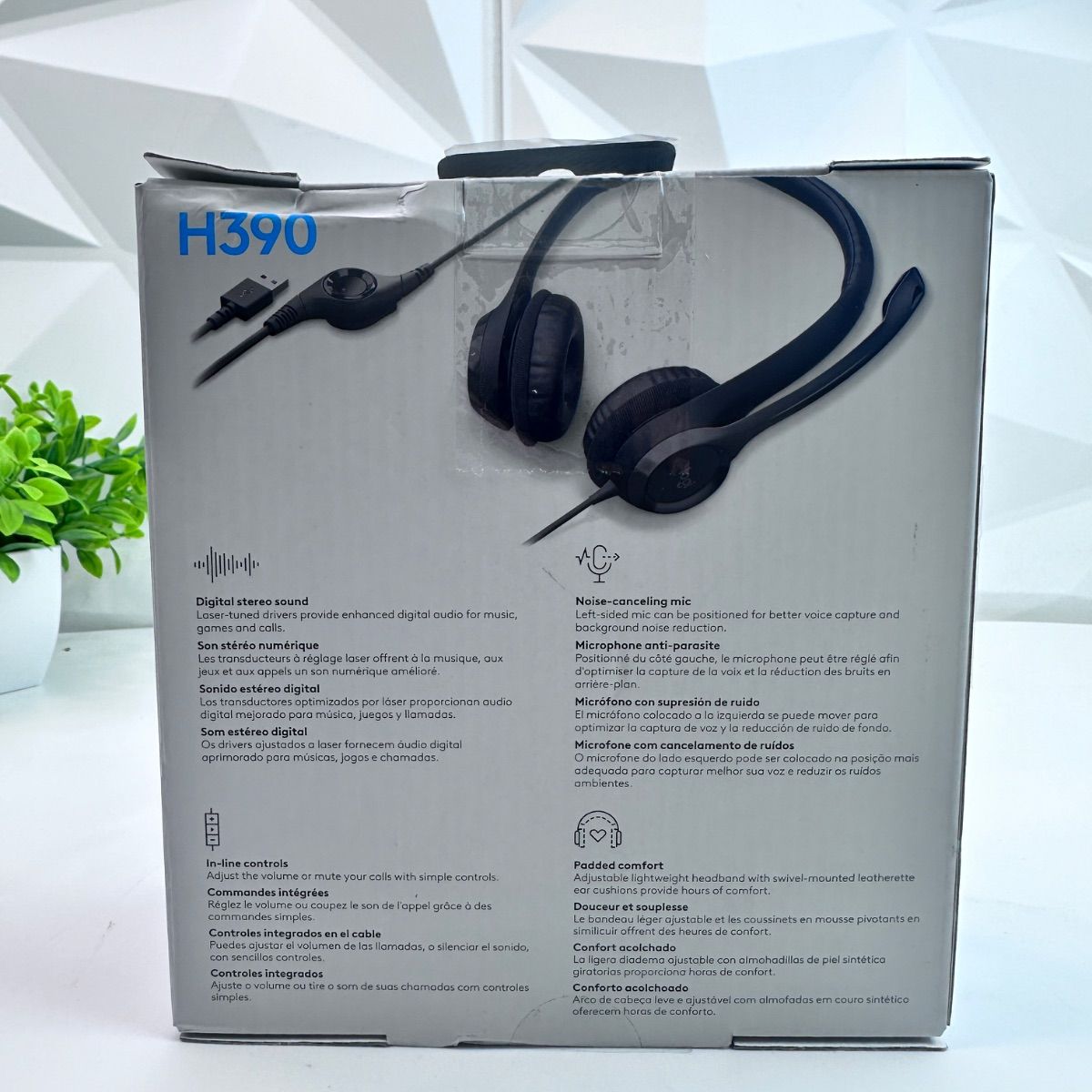 Logitech H390 USB Computer Headset, Noise Cancelling Mic - Photo 8