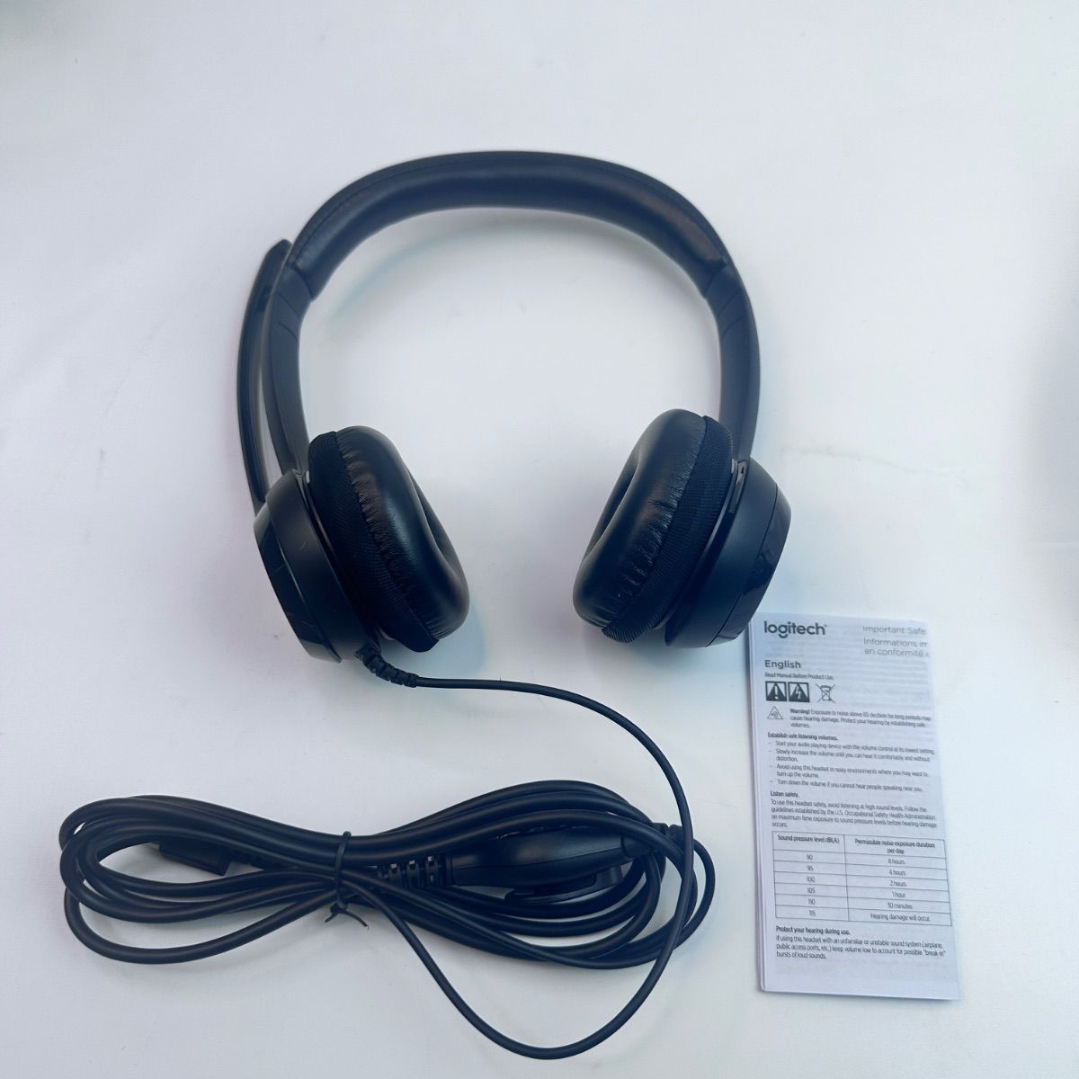 Logitech H390 USB Computer Headset, Noise Cancelling Mic - Photo 4