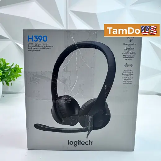 Logitech H390 USB Computer Headset, Noise Cancelling Mic at TamDoUS Taylorsville