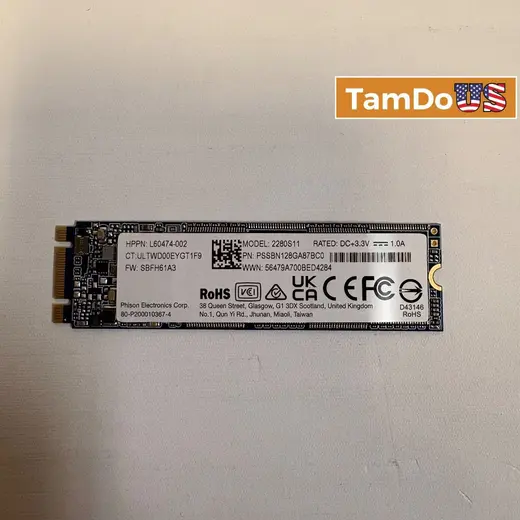 Phison 128GB M.2 SATA SSD 2280 – SATA III 6Gb/s – OEM Laptop SSD at TamDoUS Taylorsville
