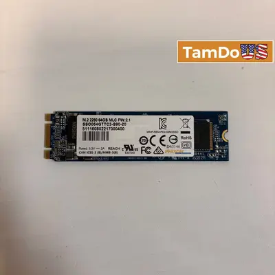 Phison 64GB M.2 SATA SSD 2280 Internal Solid State Drive Laptop PC at Drives, Storage & Blank Media in excellent condition