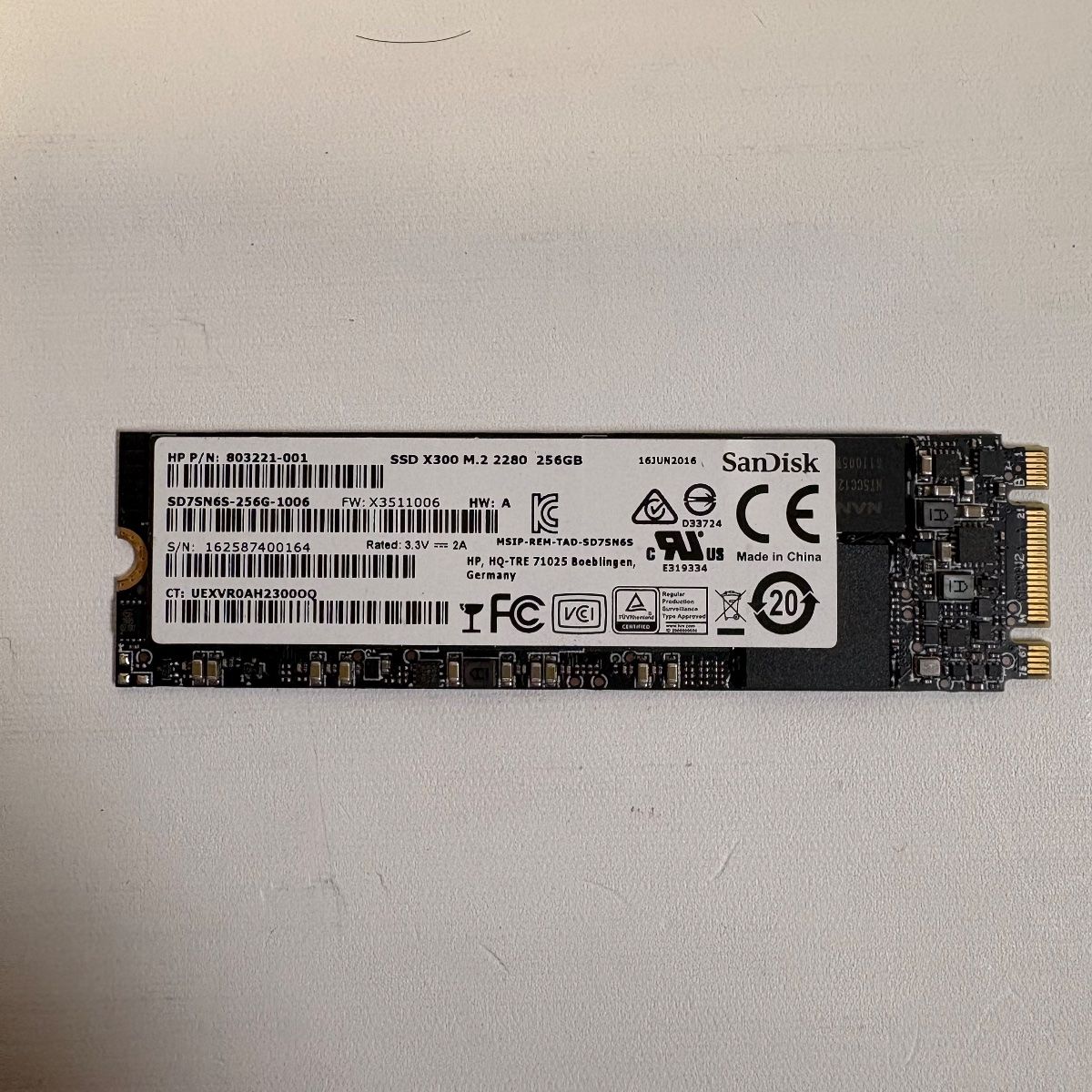 SanDisk 256GB M.2 SATA SSD 2280 Internal Solid State Drive Laptop PC - Photo 2