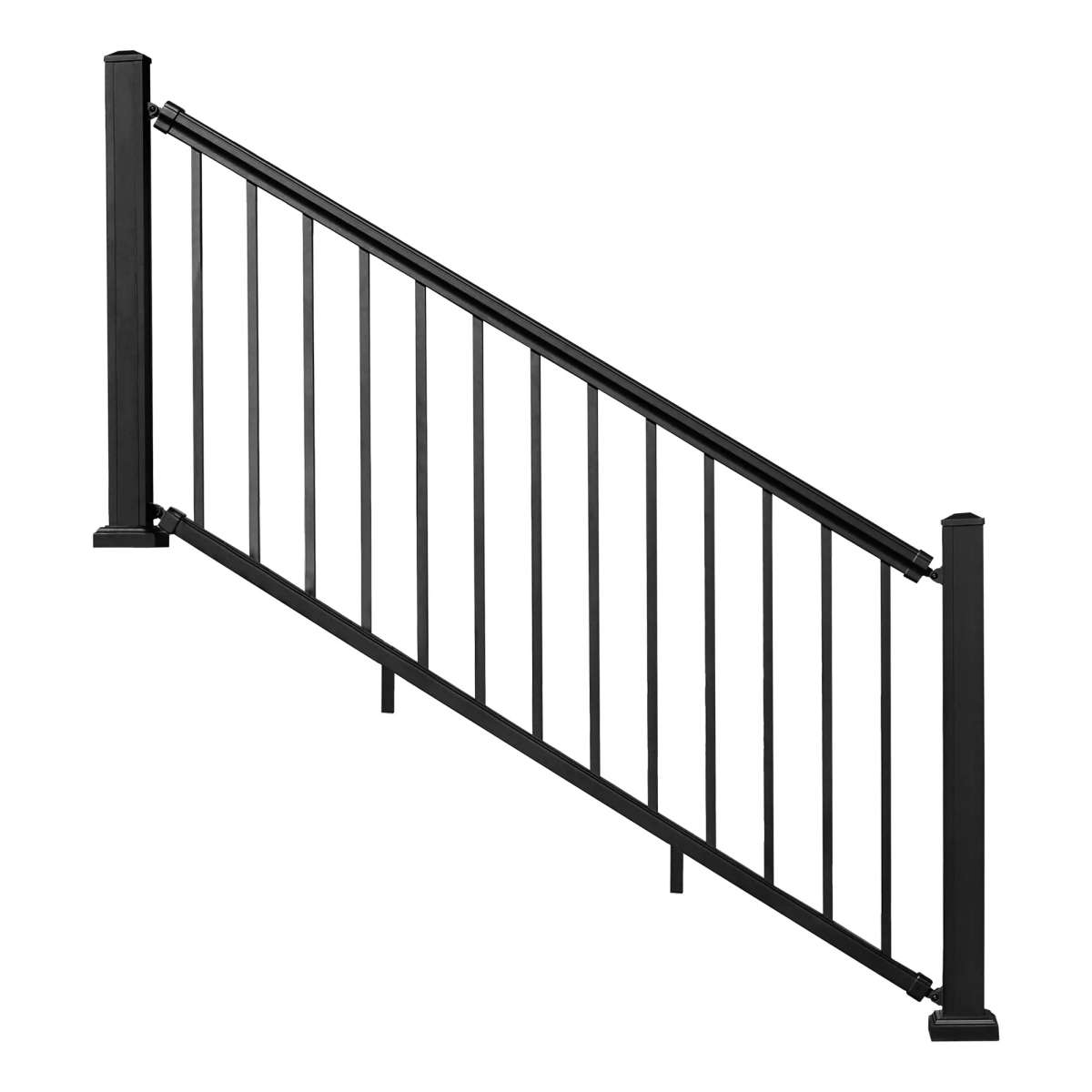 NewTechWood AL-POST-36-BLK 3” Aluminum Railing Post Kit Black - Photo 5