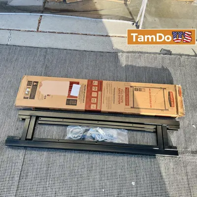 Adjust-A-Gate Full Frame Steel Gate System Kit Adjustable DIY Fence Gate at Home Improvement in new_open_box condition