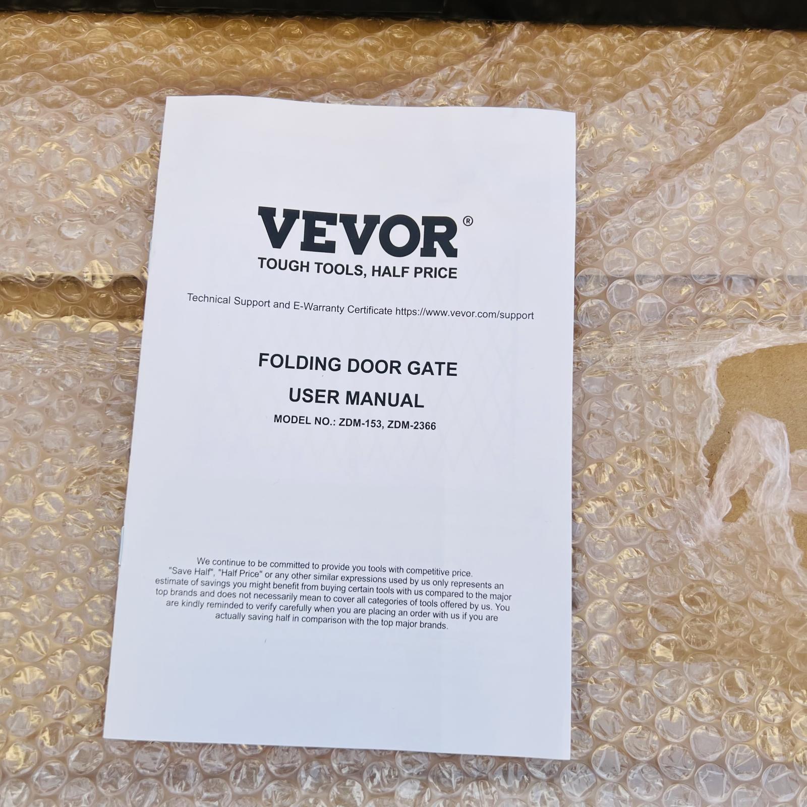 VEVOR Folding Door Gate Adjustable Security Gate - Photo 5