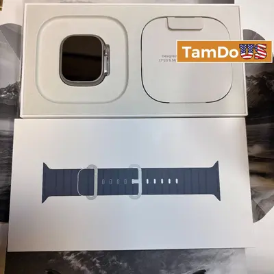 Apple Watch Ultra 3 (GPS + LTE) 49MM Natural Titanium Case AB Ocean Band at Smart Watches in excellent condition