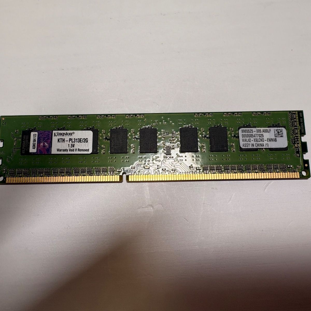 Kingston 2GB DDR3 1333MHz ECC UDIMM Server RAM KTH-PL313E/2G - Photo 2