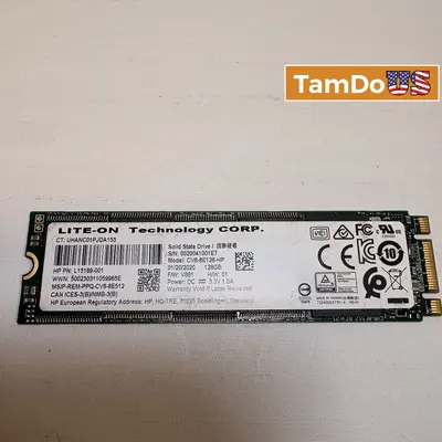 Lite-On 128GB M.2 SATA SSD 2280 CV8-BE128-HP HP OEM Internal Solid State Drive at Drives, Storage & Blank Media in excellent condition