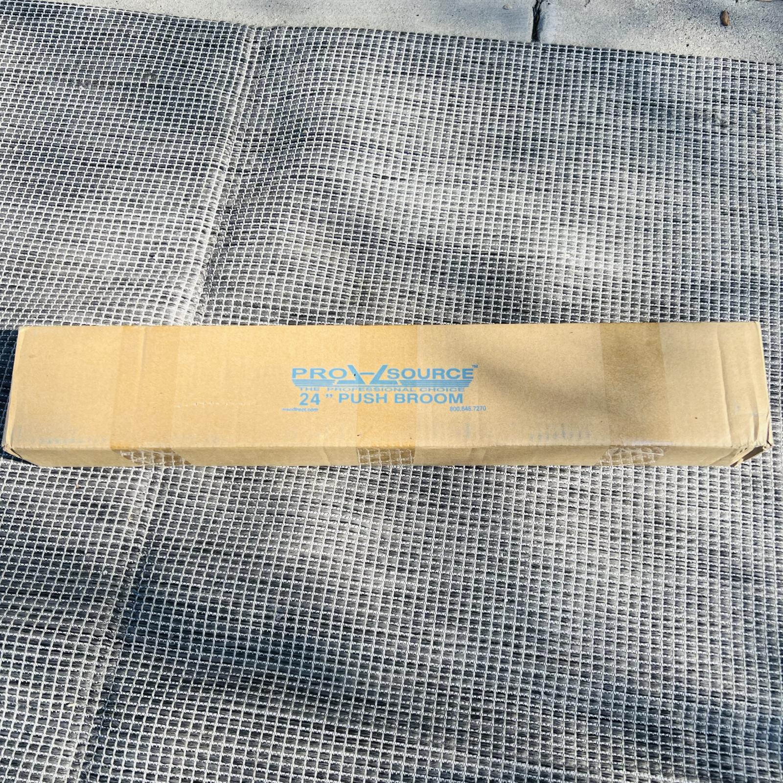 ProSource 24" Grey Flagged Push Broom Heavy-Duty Commercial Floor Sweeper - Photo 5