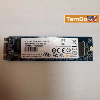 Phison 64GB M.2 SATA SSD 2280 SSO064GTTC3-S90-20 MLC Internal Solid State Drive at Drives, Storage & Blank Media in excellent condition