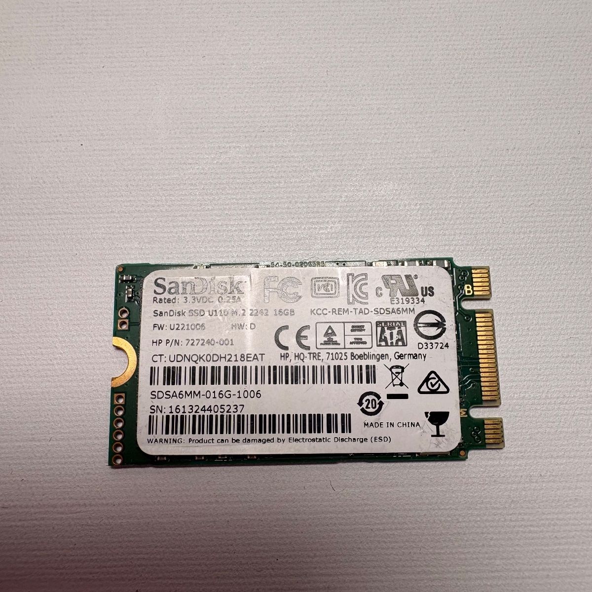 SanDisk 16GB mSATA SSD U100 Internal Solid State Drive - Photo 2