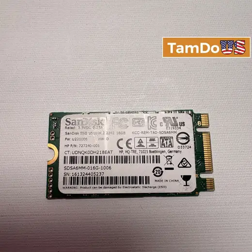 SanDisk 16GB mSATA SSD U100 Internal Solid State Drive at TamDoUS Taylorsville