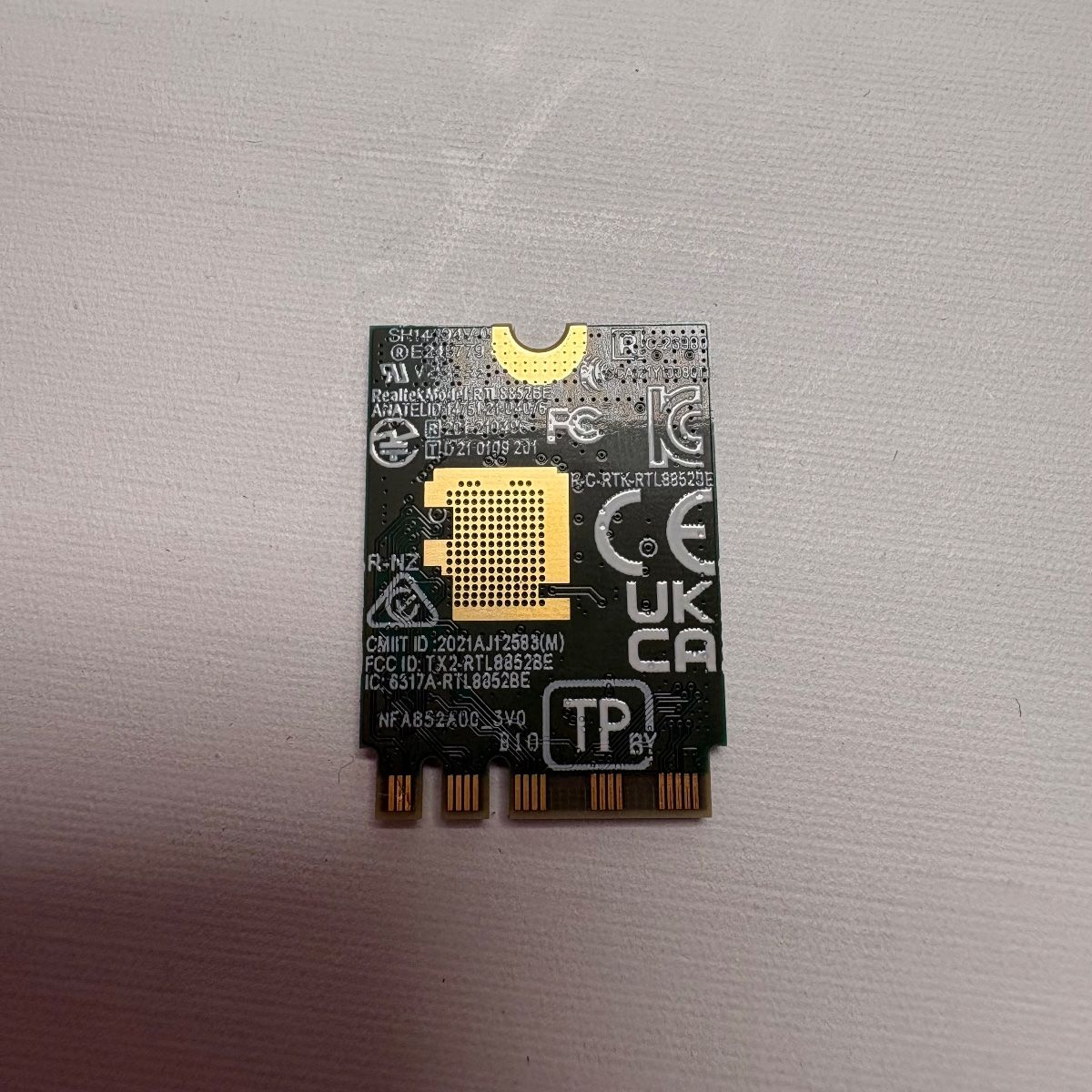 Realtek RTL8852BE M.2 2230 Wi-Fi 6E Wireless Network Card - Photo 3