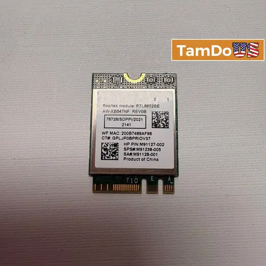Realtek RTL8852BE M.2 2230 Wi-Fi 6E Wireless Network Card at TamDoUS Taylorsville