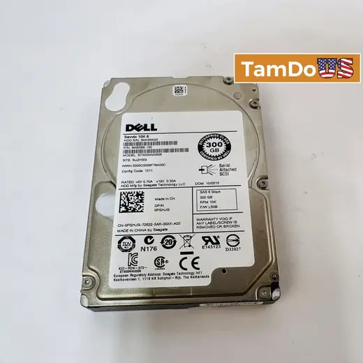 Dell 300GB 2.5" SAS HDD 10K RPM Internal Hard Drive at TamDoUS Taylorsville
