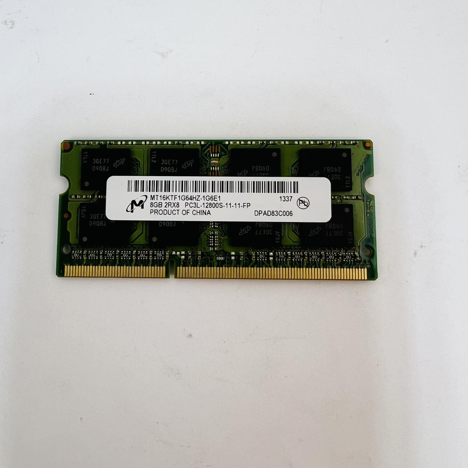 Micron 8GB DDR3L SO-DIMM PC3L-12800S RAM - Photo 2