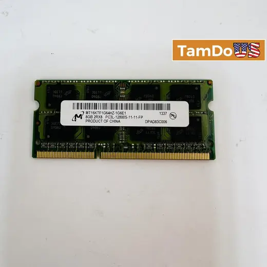Micron 8GB DDR3L SO-DIMM PC3L-12800S RAM at TamDoUS Taylorsville