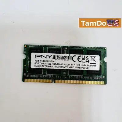 PNY 8GB DDR3L SO-DIMM PC3-12800 1600MHz RAM at Computer Components & Parts in excellent condition