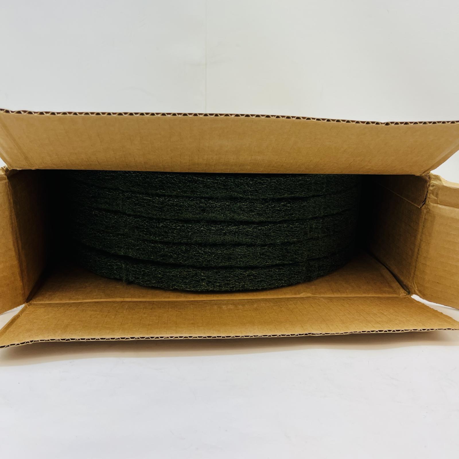 Virginia Abrasives 16" Green Scrub Floor Pads 5/Case - Photo 4