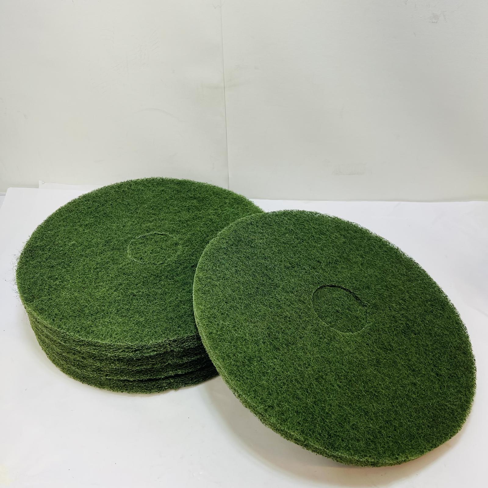 Virginia Abrasives 16" Green Scrub Floor Pads 5/Case - Photo 2