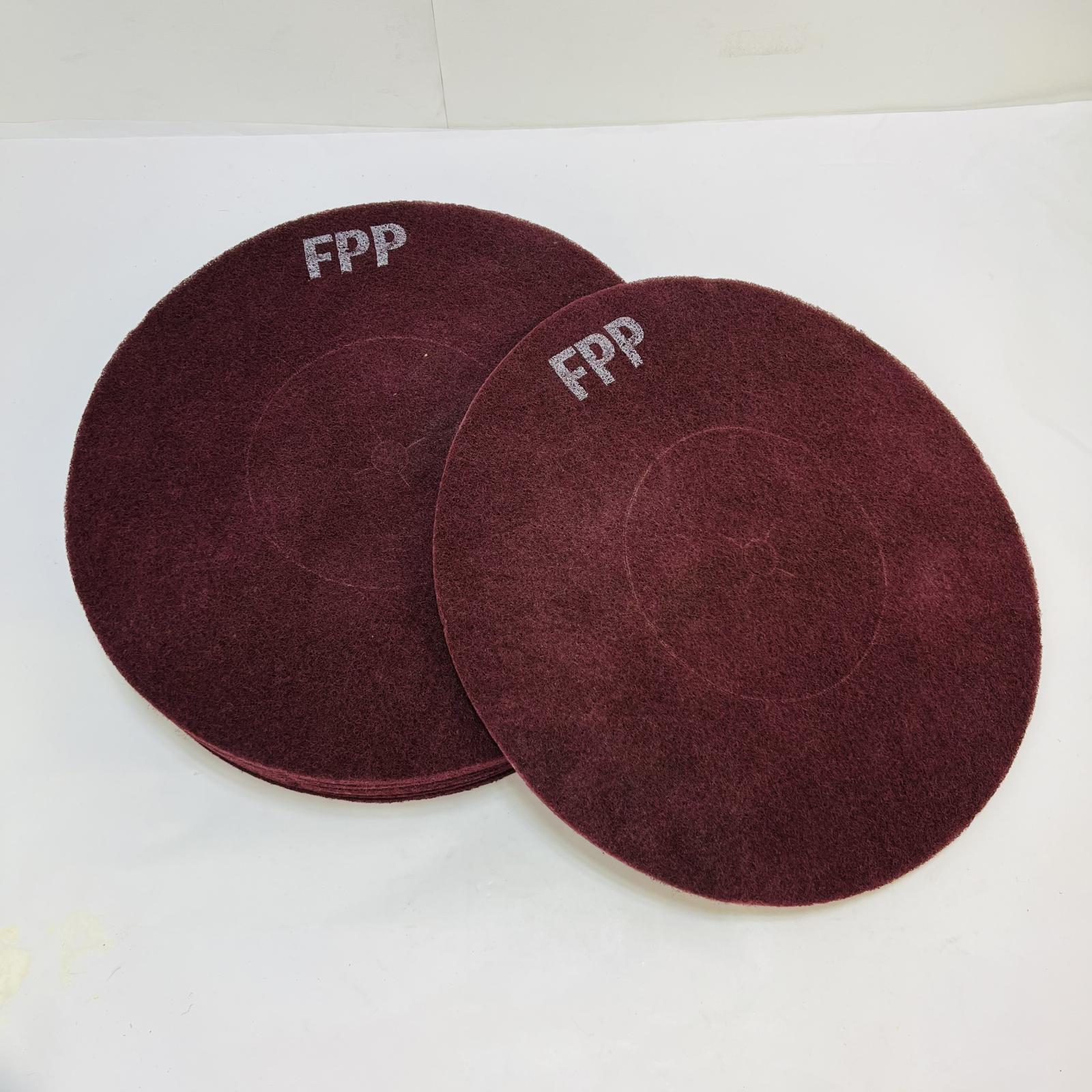 Virginia Abrasives 16" Maroon Floor Pads 10/Case - Photo 2