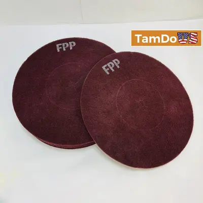 Virginia Abrasives 16" Maroon Floor Pads 10/Case at Household Supplies & Cleaning in new condition