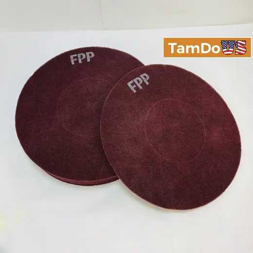 Virginia Abrasives 16" Maroon Floor Pads 10/Case at TamDoUS Taylorsville